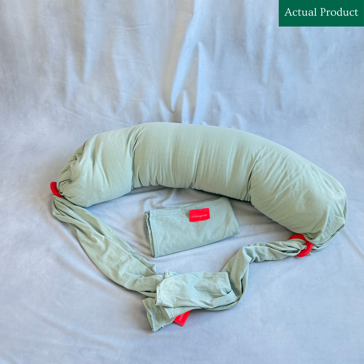 Bbhugme Pregnancy Pillow With Two Covers, Gently Used / Blue