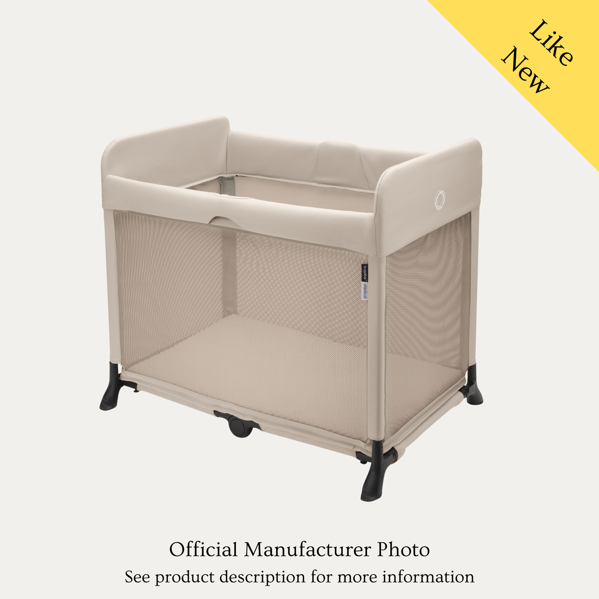 Bugaboo Stardust Travel Cot, Like New / Beige