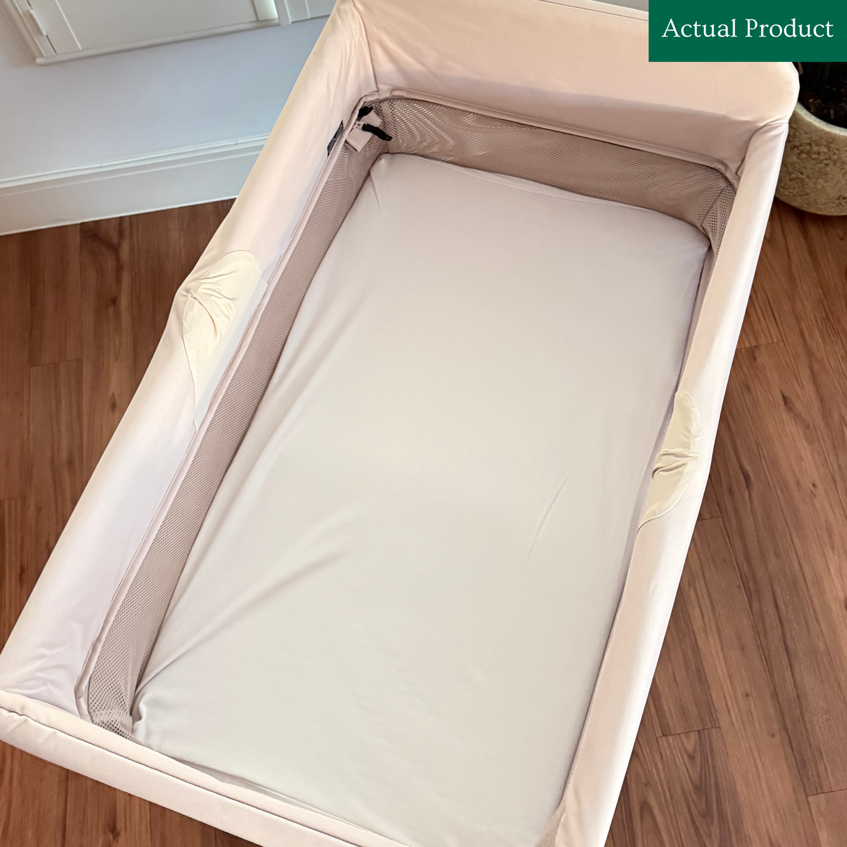 Bugaboo Stardust Travel Cot, Like New / Beige