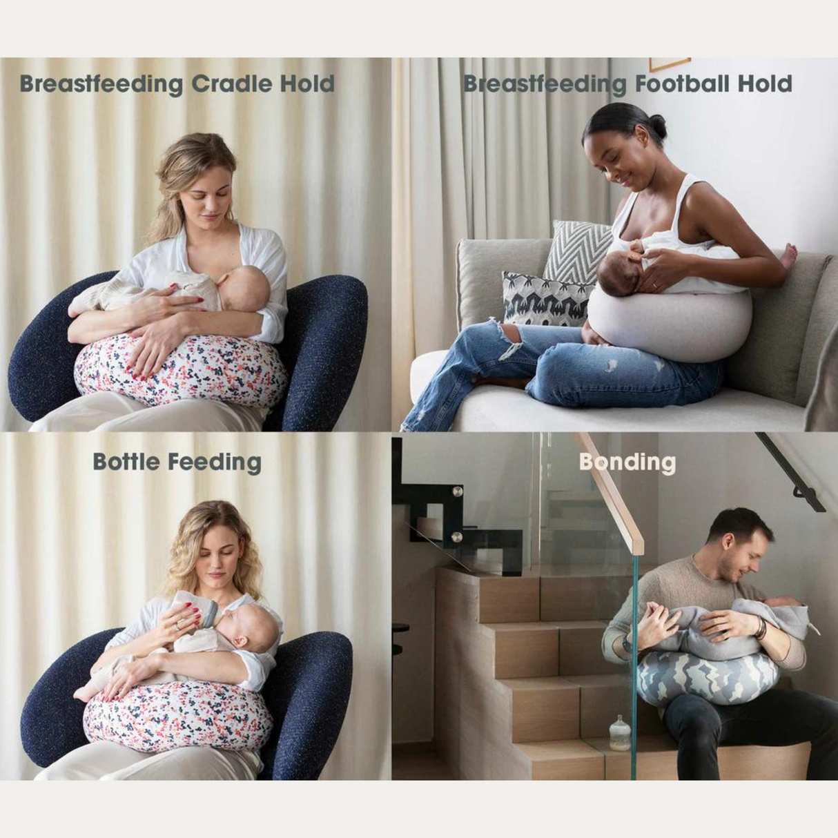 Bbhugme Nursing Pillow, Like New / Blue