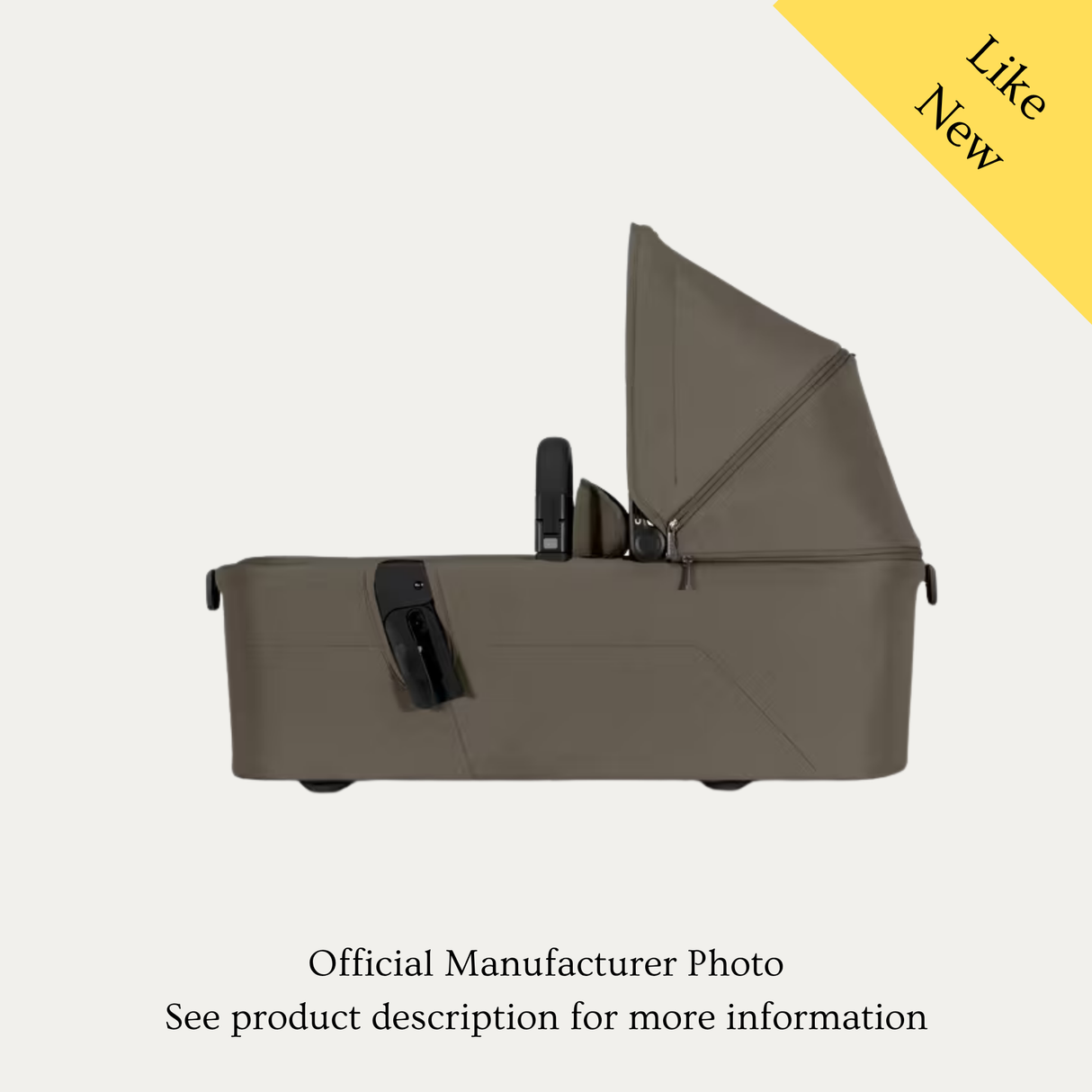 Joolz Aer² Cot and Rain Cover, Like New / Brown