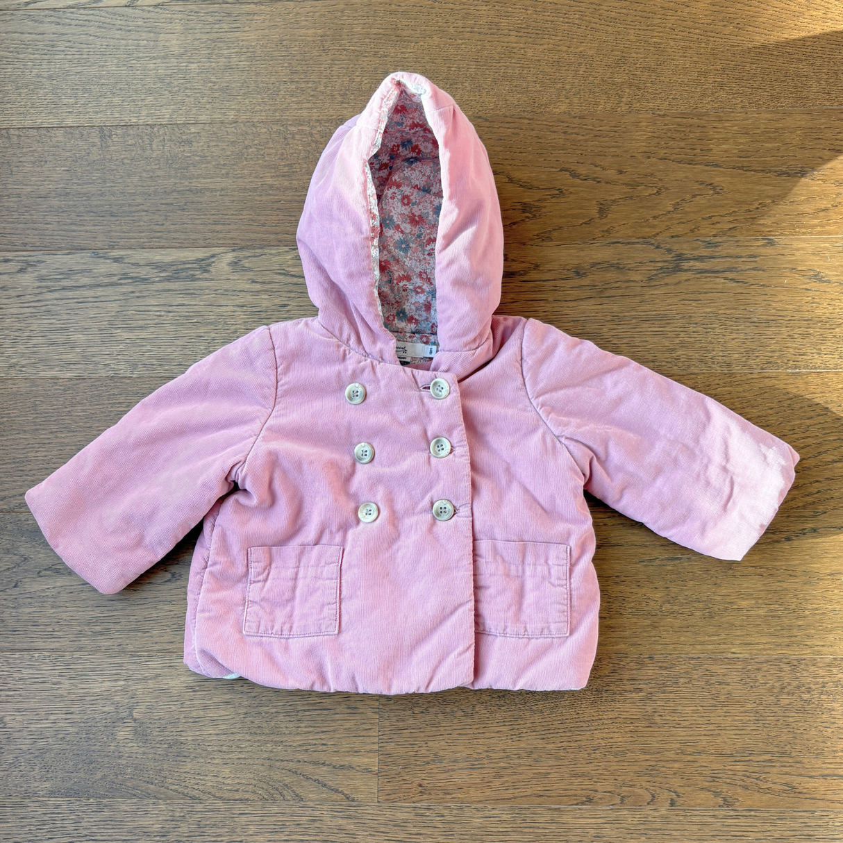 Bonpoint Quilted Padded Jacket (18M), Like New / Pink