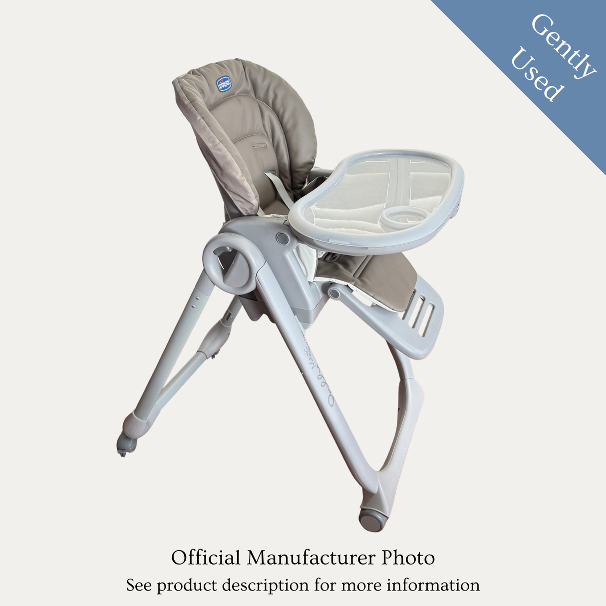 Chicco Polly Magic Relax High Chair, Gently Used / Grey