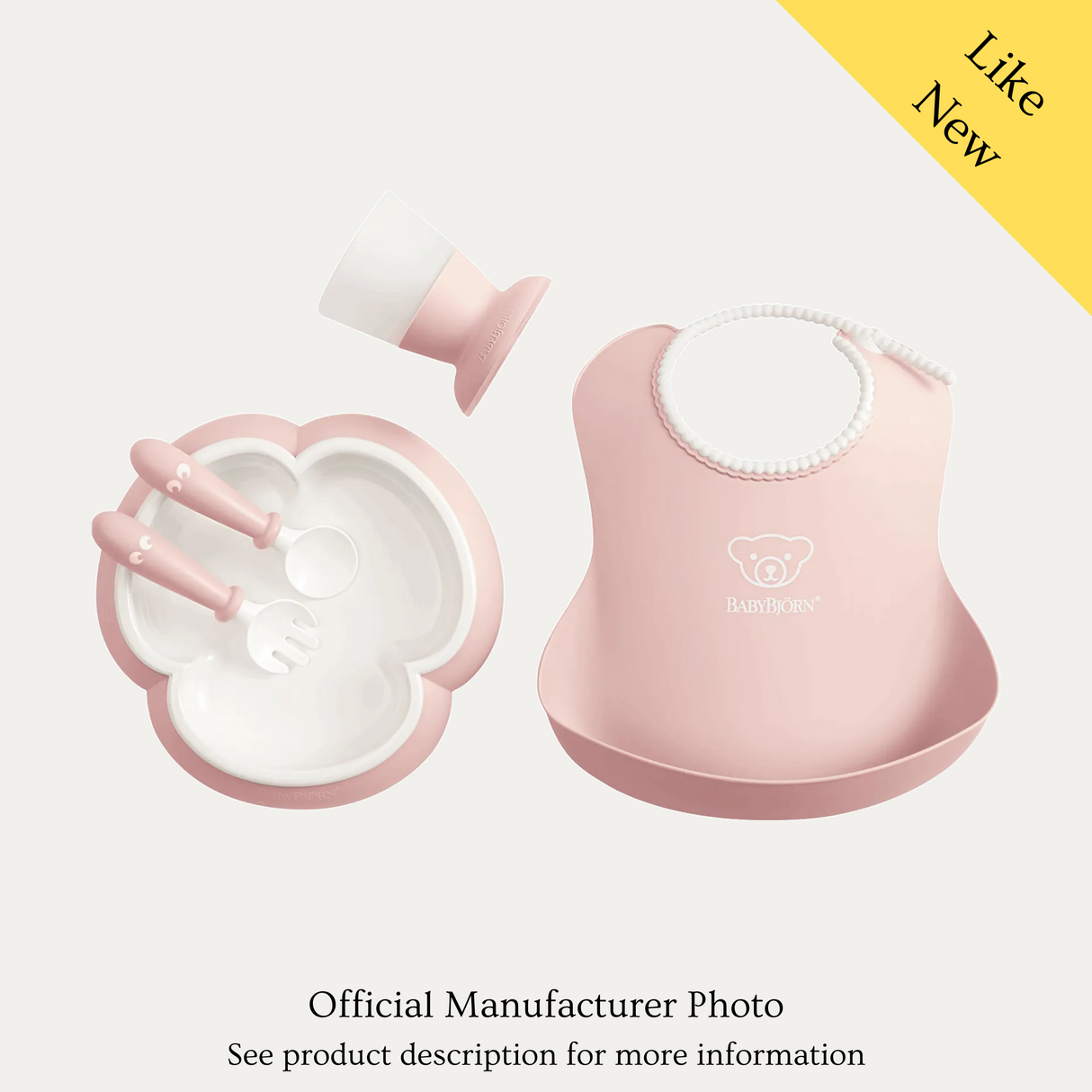 BabyBjörn Baby Dining Set, Like New / Pink