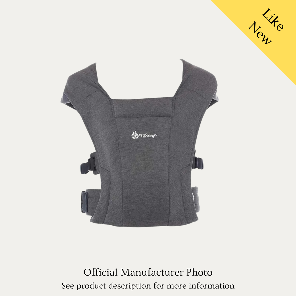 Ergobaby Embrace Newborn Carrier, Like New / Washed Black