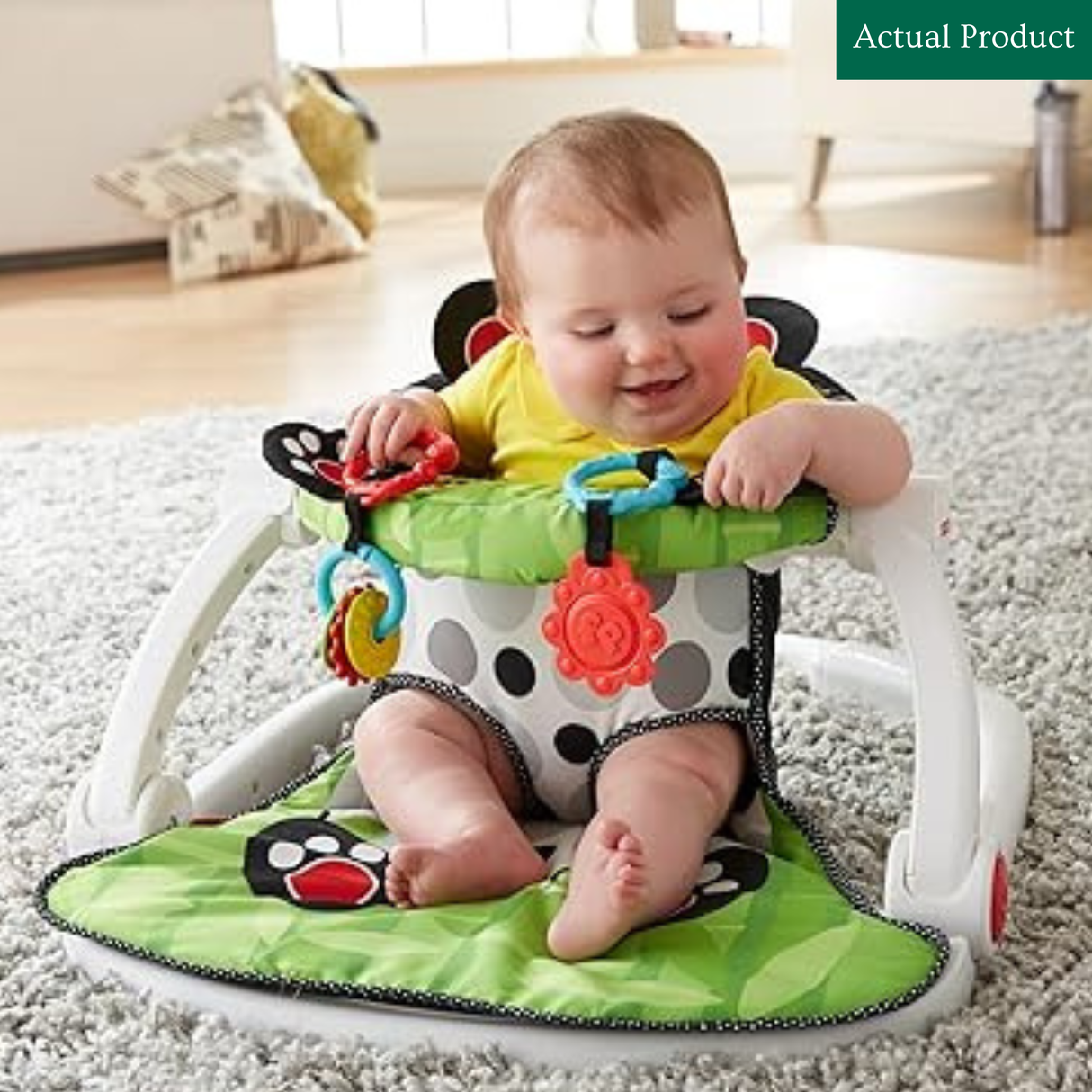 Fisher-Price Sit Me Up Floor Seat, Like New / Panda