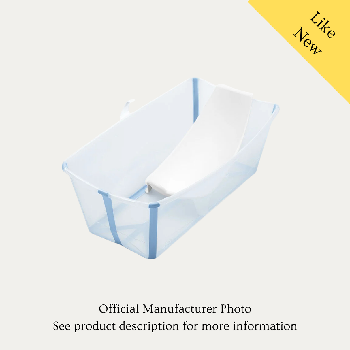 Stokke Flexi Bath With Newborn Support, Like New / Blue