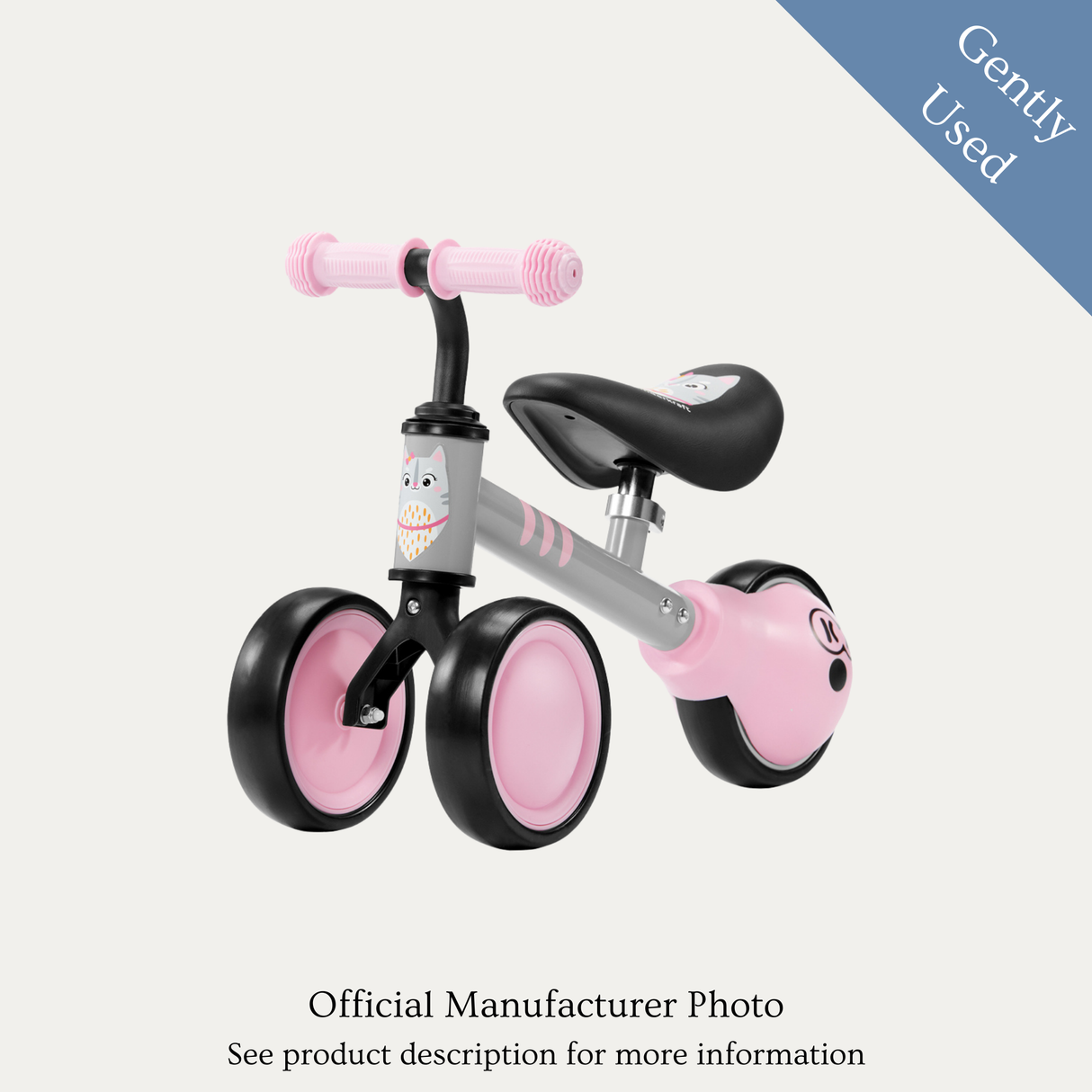 Kinderkraft Cutie Balance Bike, Gently Used / Pink