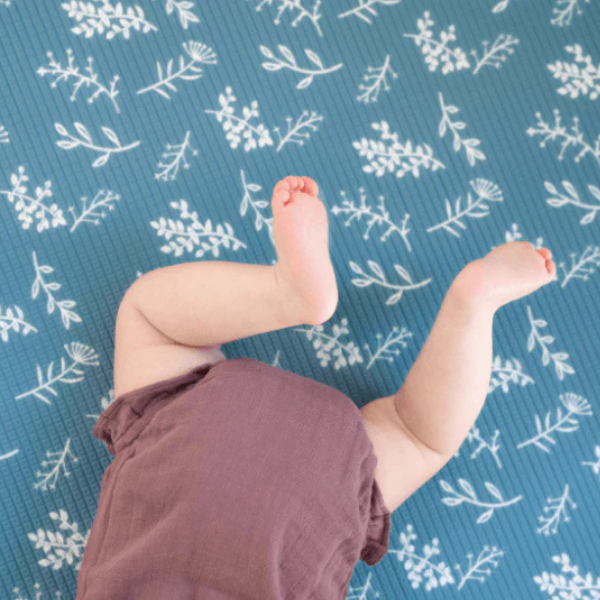 Munchkin & Bear Luxe Play Mat, Gently Used / Blue