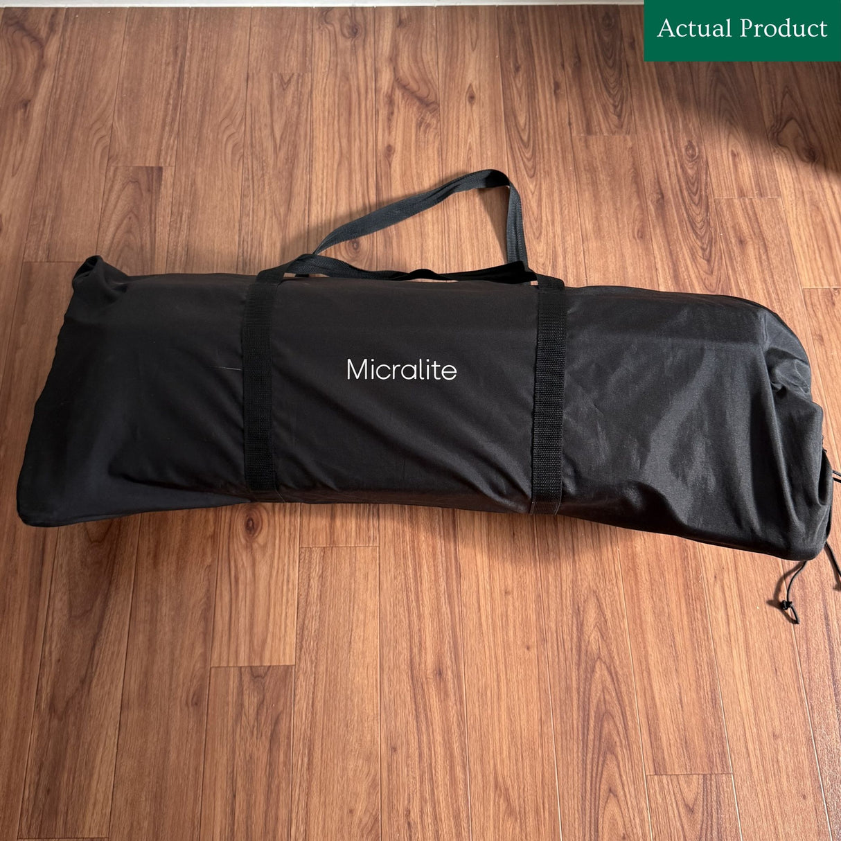 Micralite Sleep & Go Travel Cot With Newborn Insert, Like New / Black