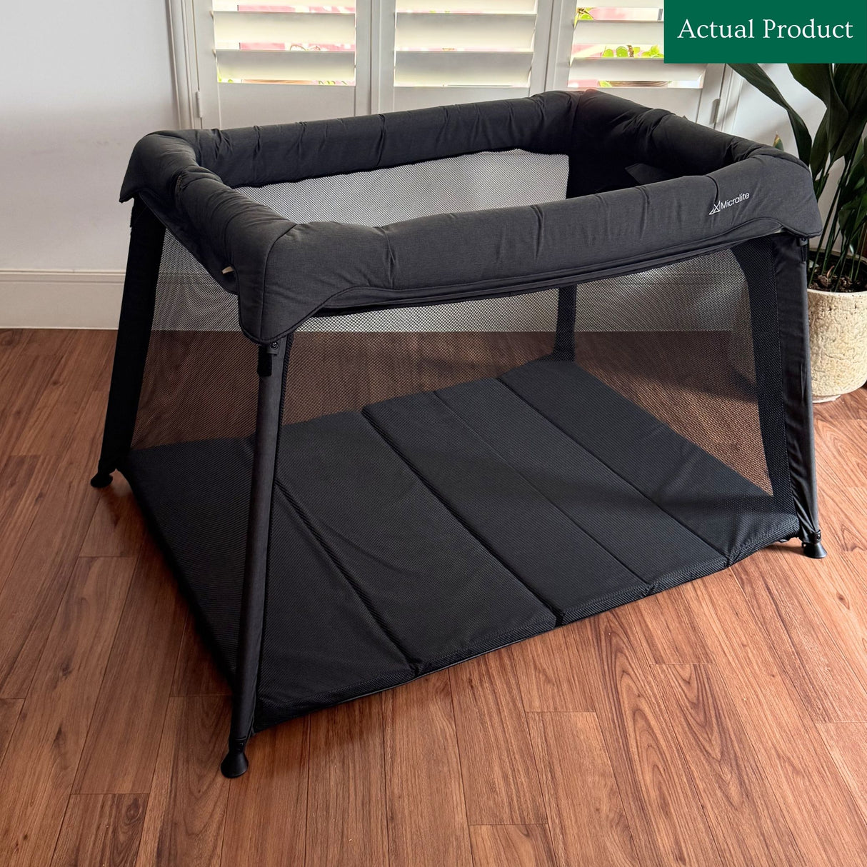Micralite Sleep & Go Travel Cot With Newborn Insert, Like New / Black