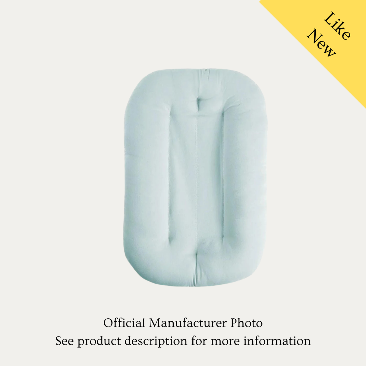 Snuggle Me Organic Infant Lounger, Like New / Blue