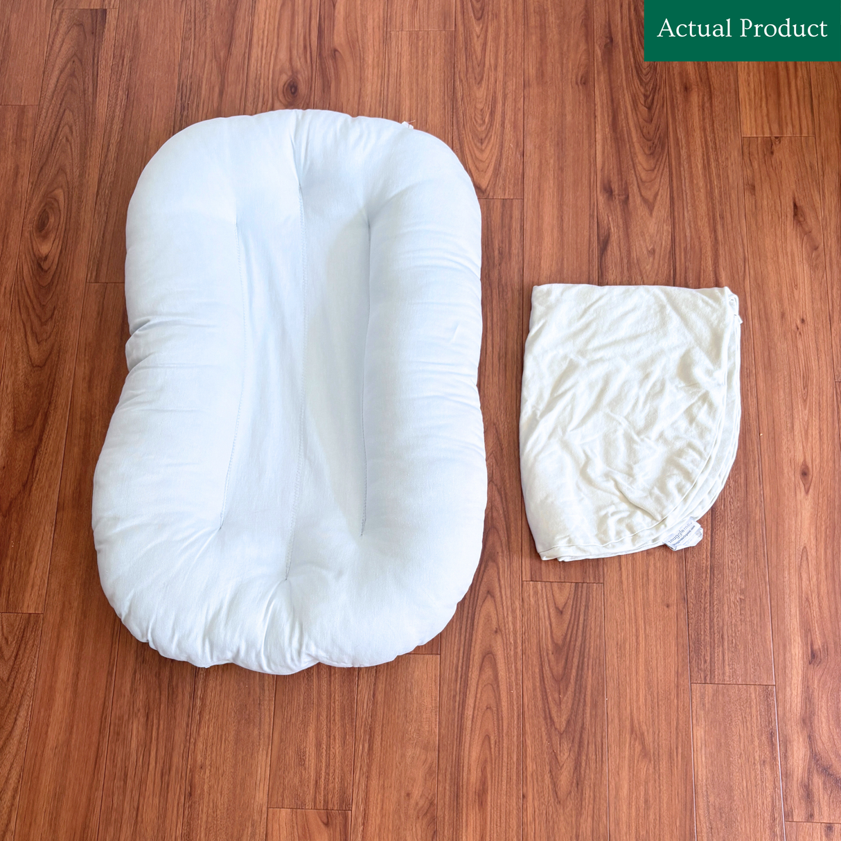 Snuggle Me Organic Infant Lounger, Like New / Blue