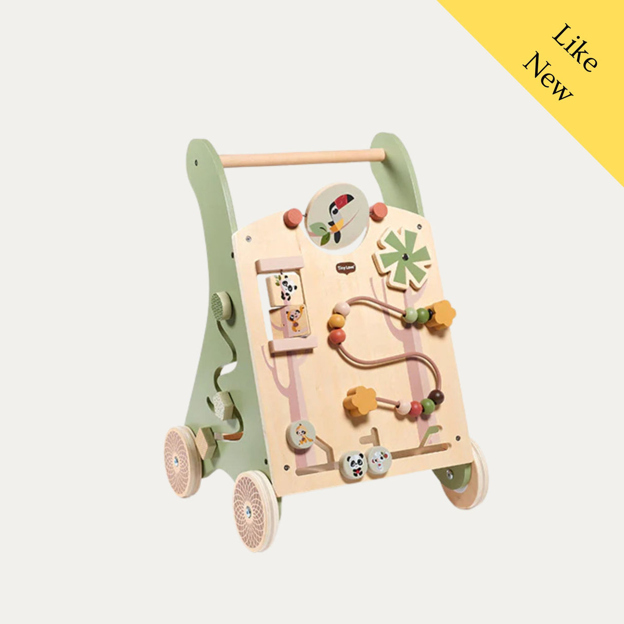 Tiny Love Boho Chic Wooden Activity Walk Behind, Like New / Green