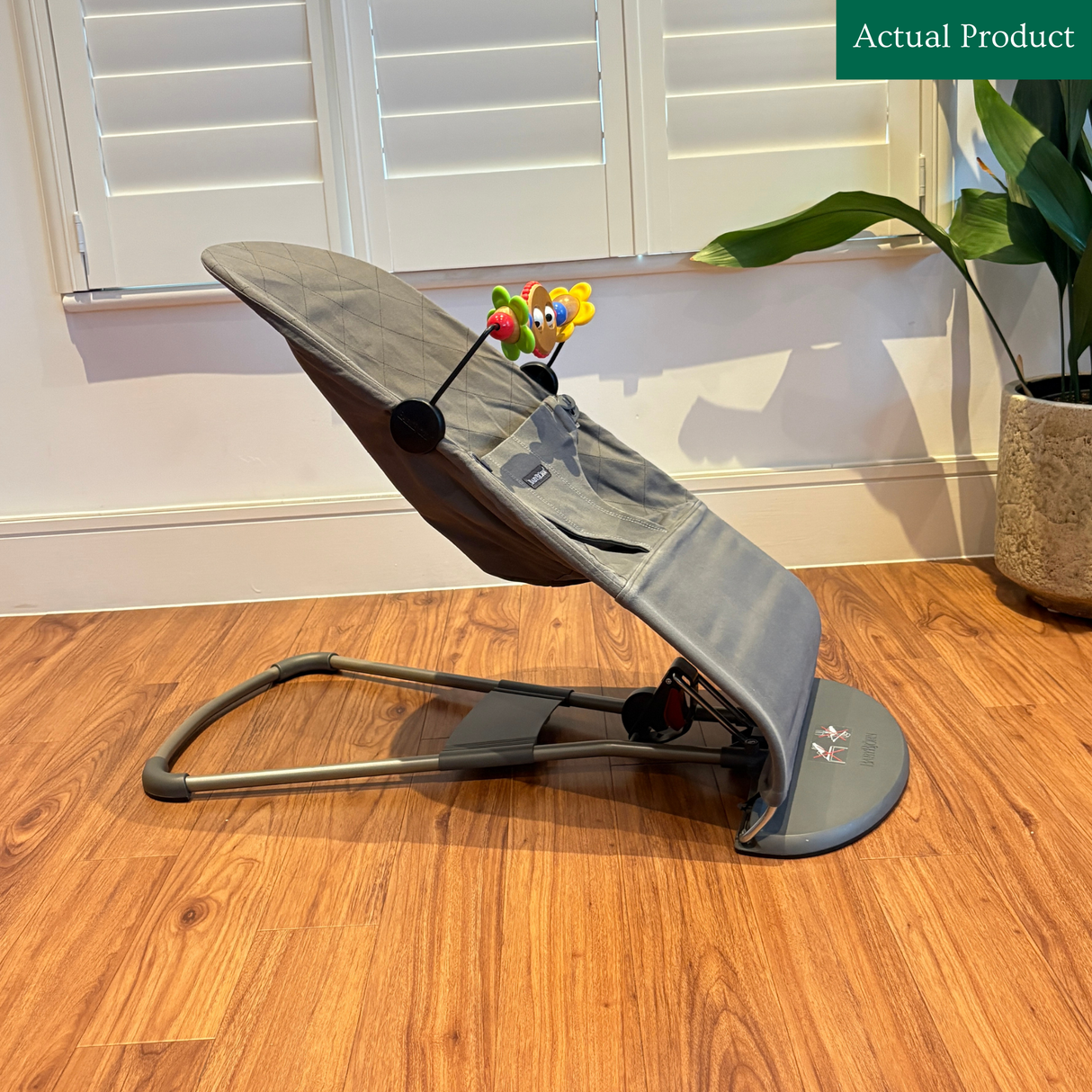 Babybjorn Bouncer Bliss and Toy, Gently Used / Grey