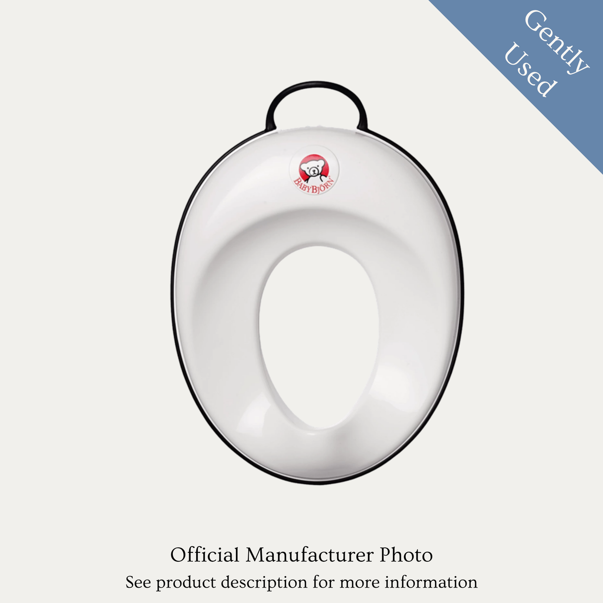 Babybjorn Potty Training Cover Seat, Gently Used / White