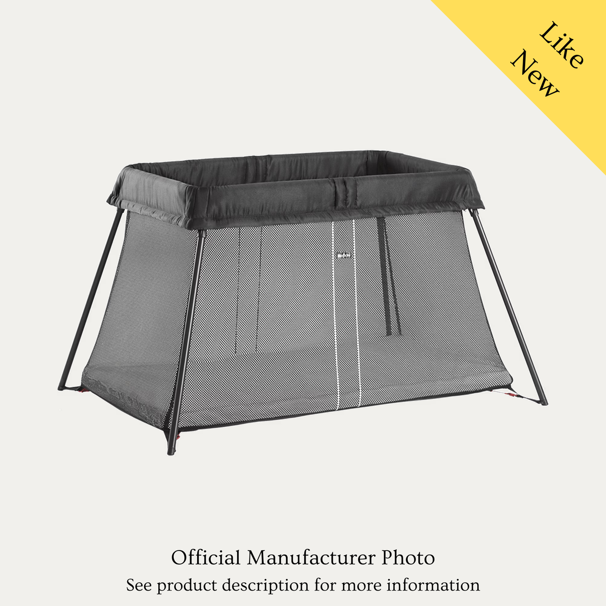 BabyBjörn Travel Cot Light, Like New / Black