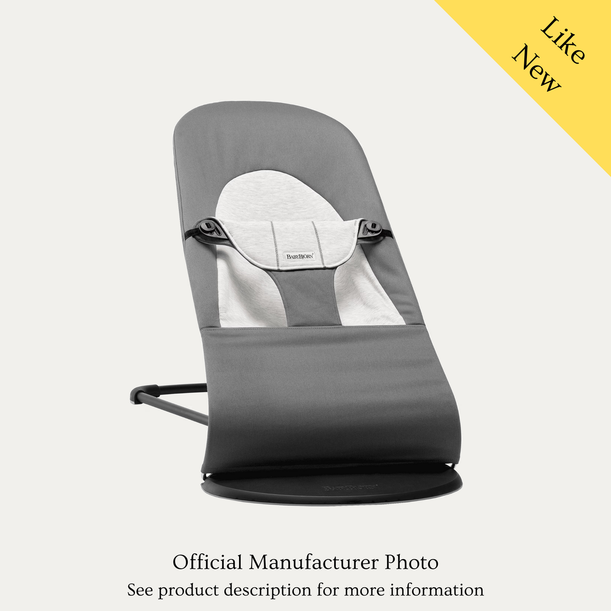 Babybjorn Bouncer Jersey, Like New / Grey