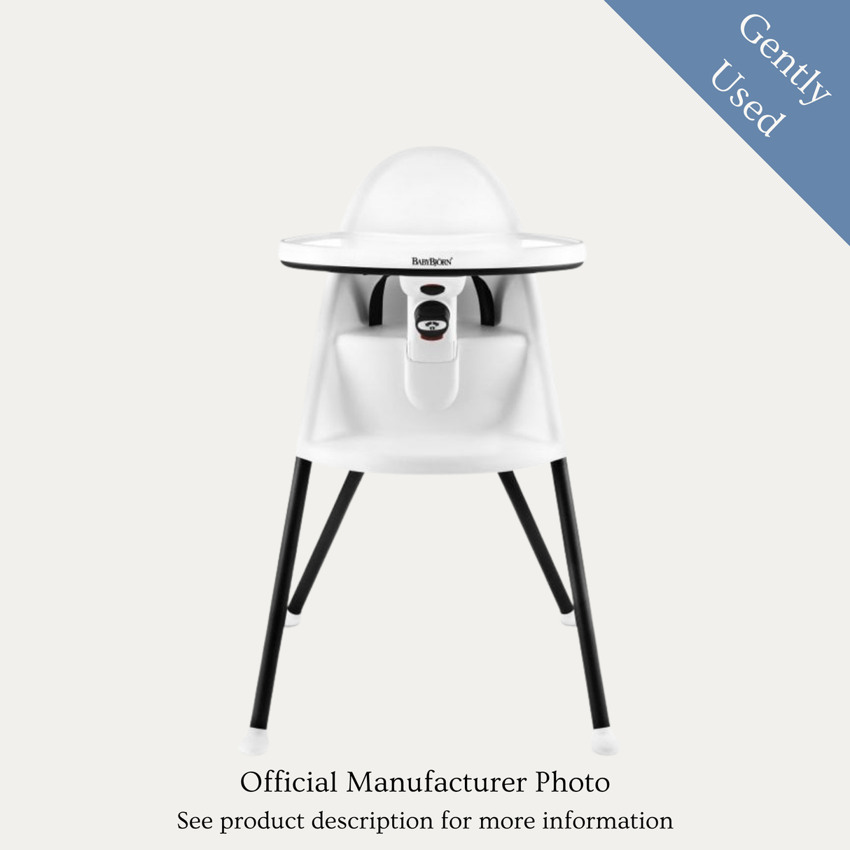 Babybjorn High Chair, Gently Used / White