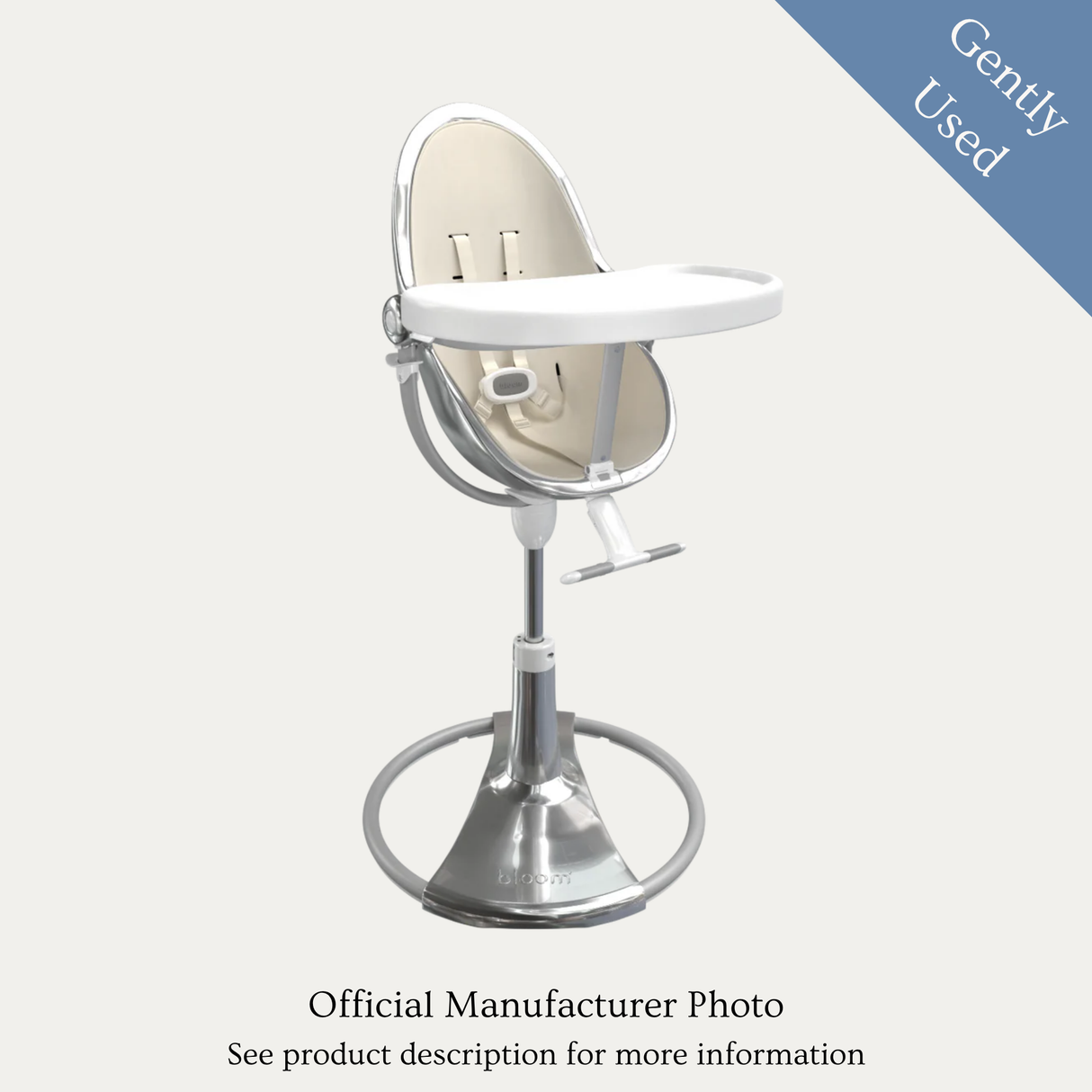 Bloom Fresco High Chair, Gently Used / Silver
