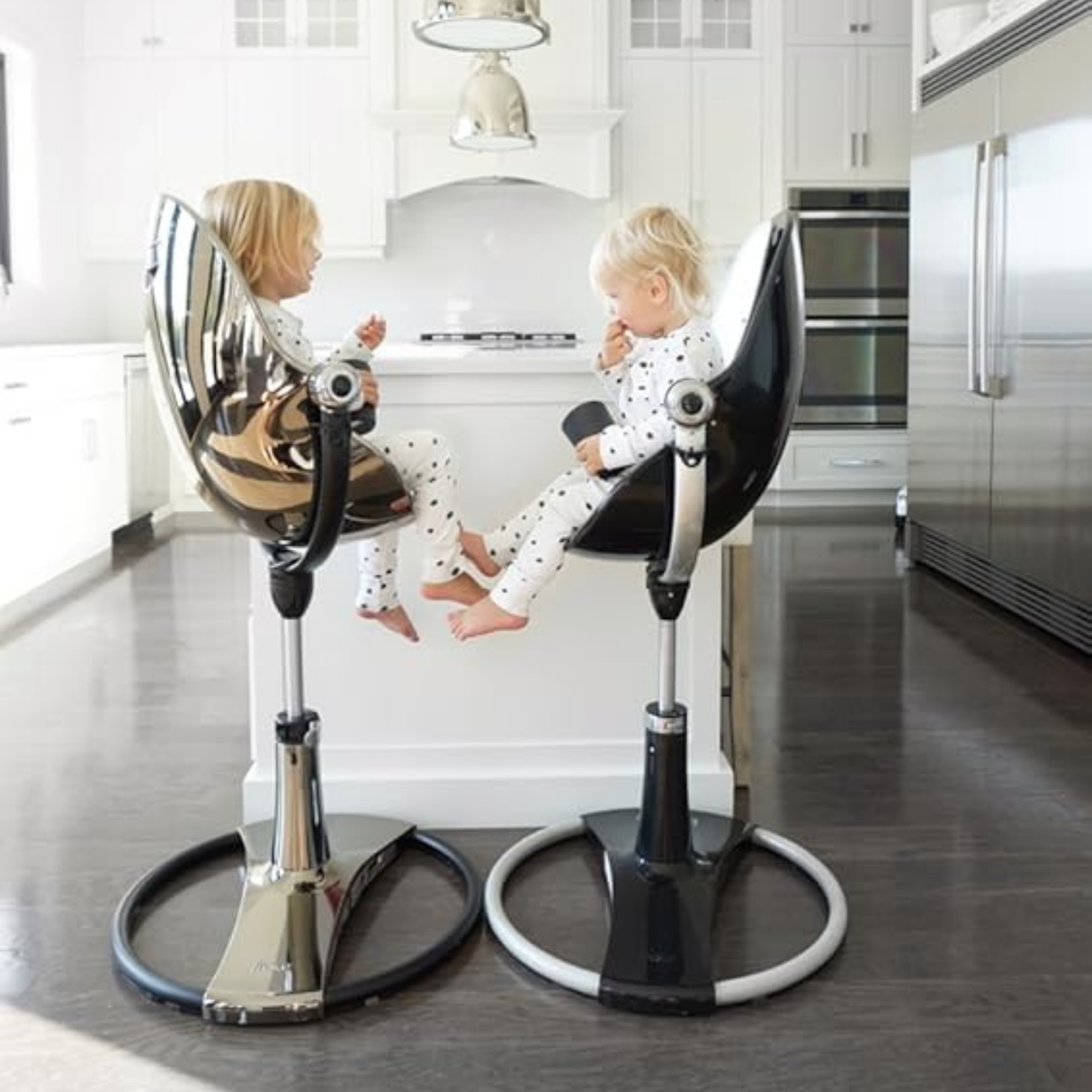 Bloom Fresco High Chair, Gently Used / Silver