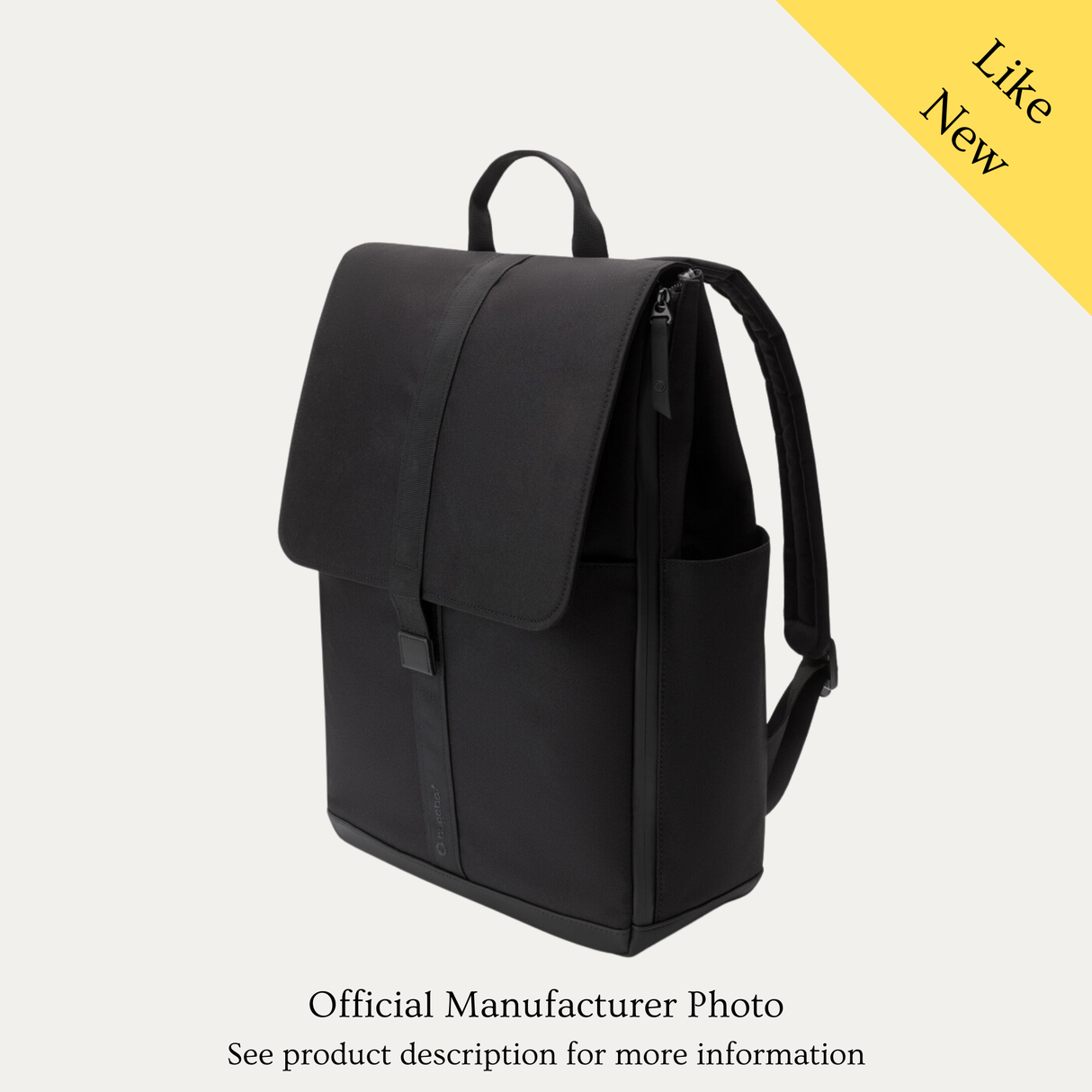 Bugaboo Changing Backpack and Cupholder, Like New / Black