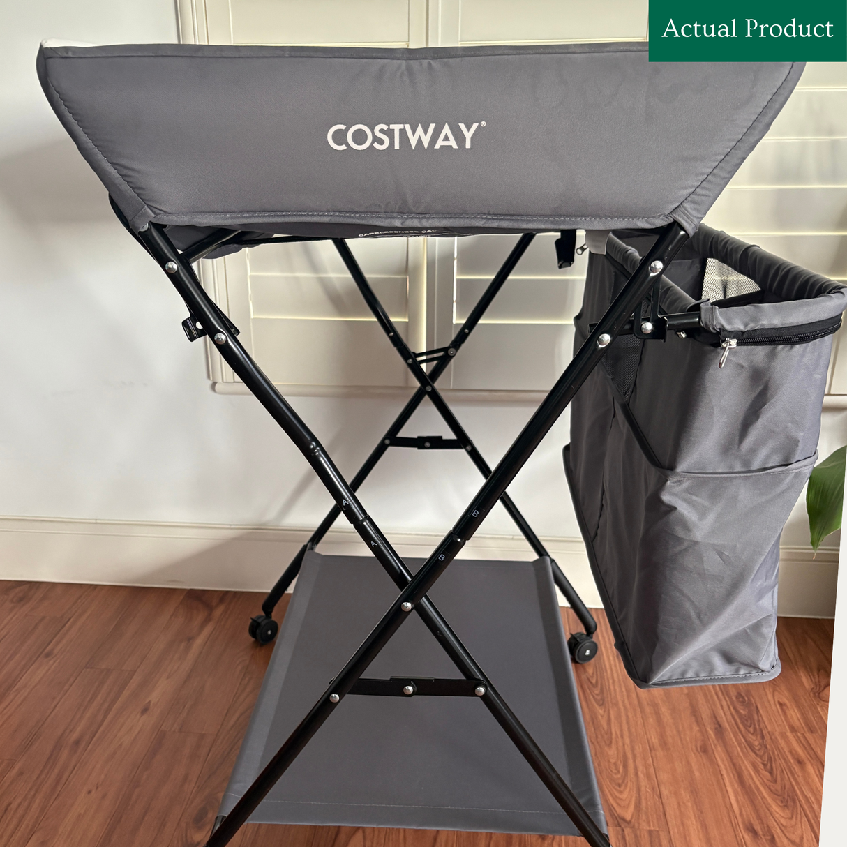 Costway Portable Changing Station, Gently Used / Grey
