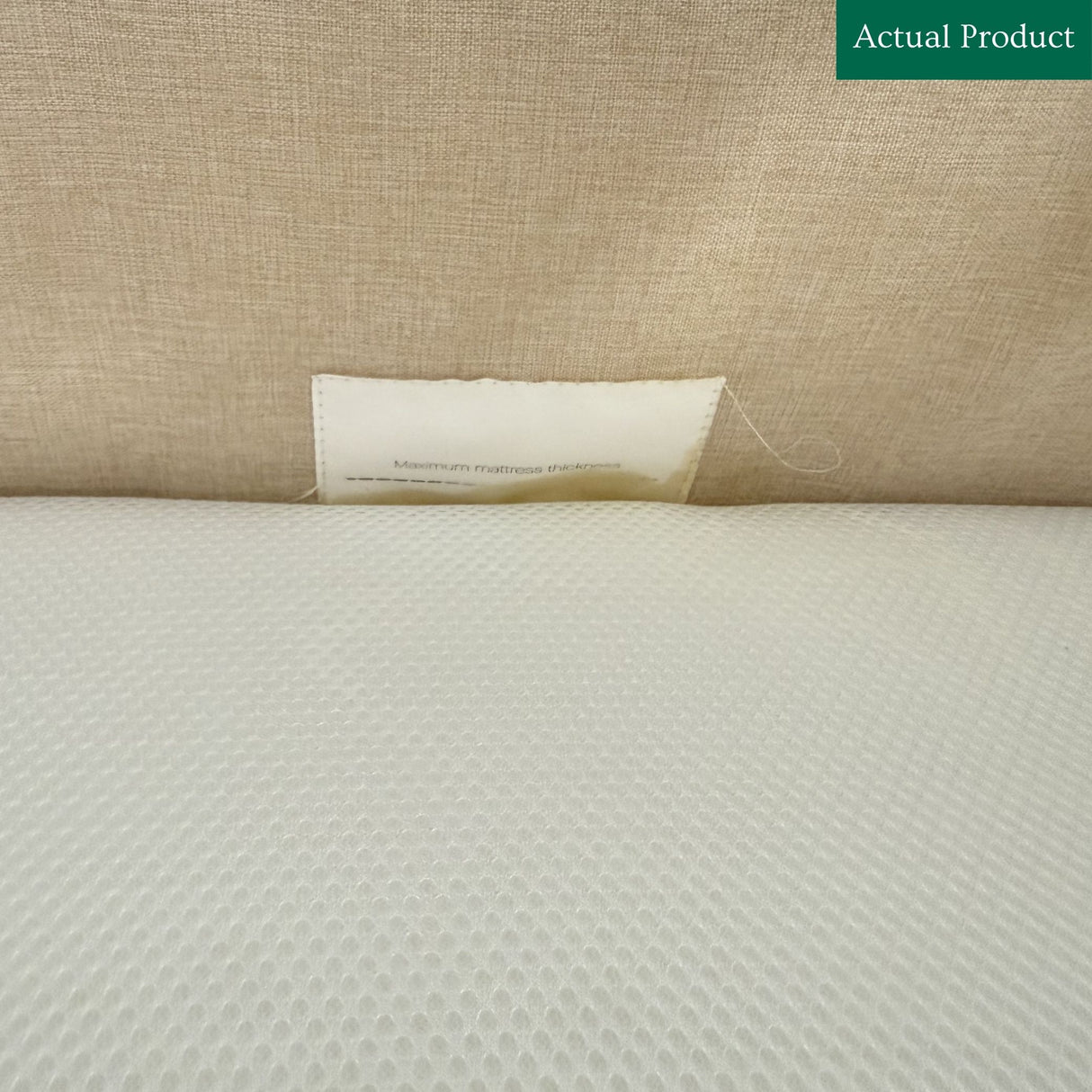 Tutti Bambini Cozee Air Bedside Crib, Like New / Beige