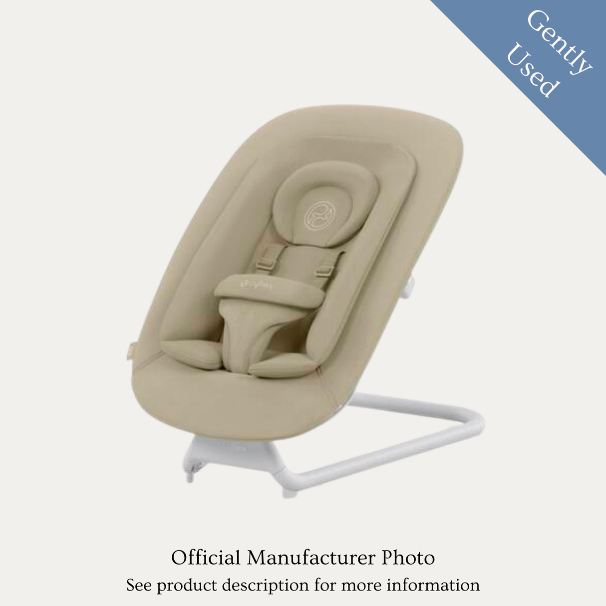 Cybex Bouncer, Gently Used / Sand White