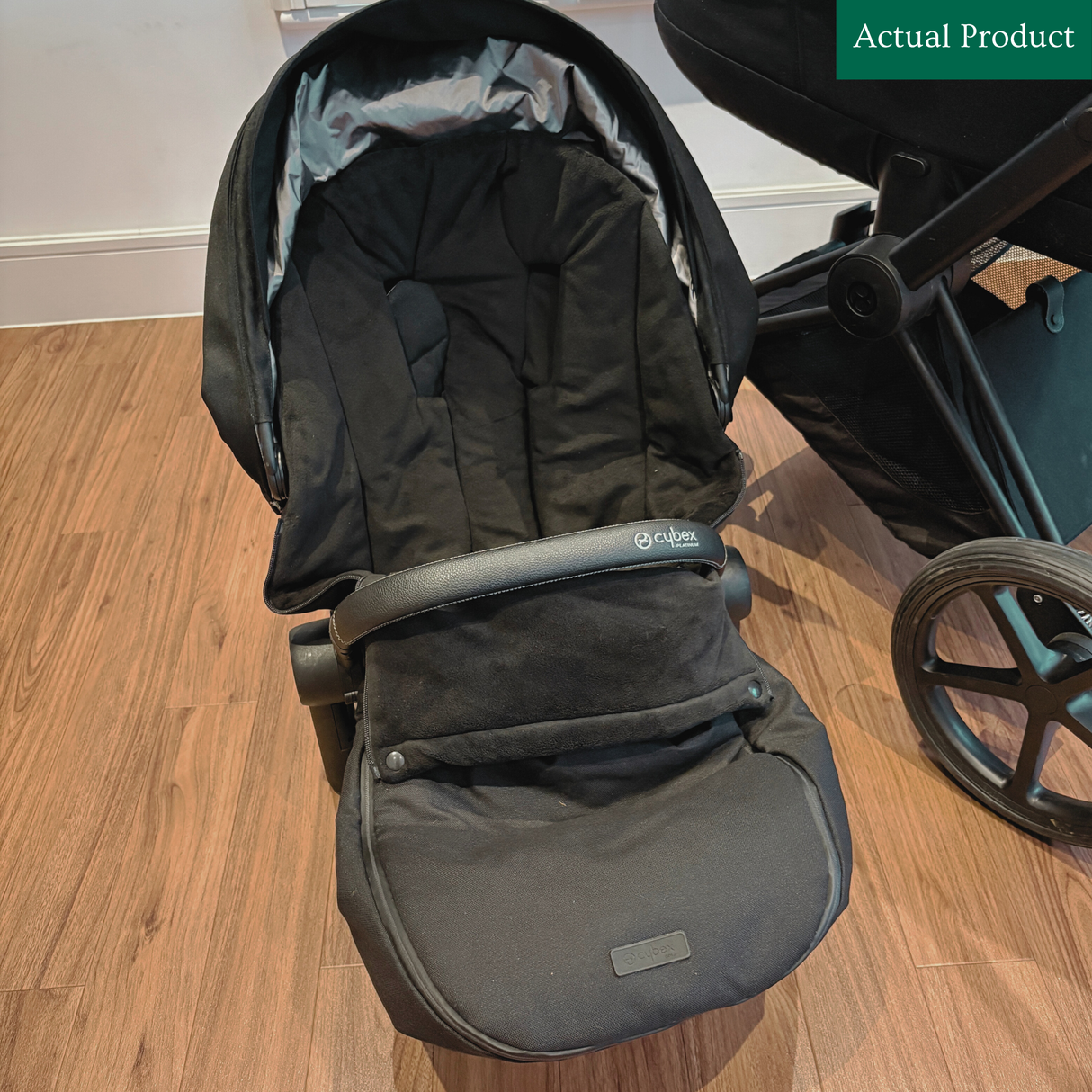 Cybex Platinum Priam Carrycot & Seat, Like New / Black