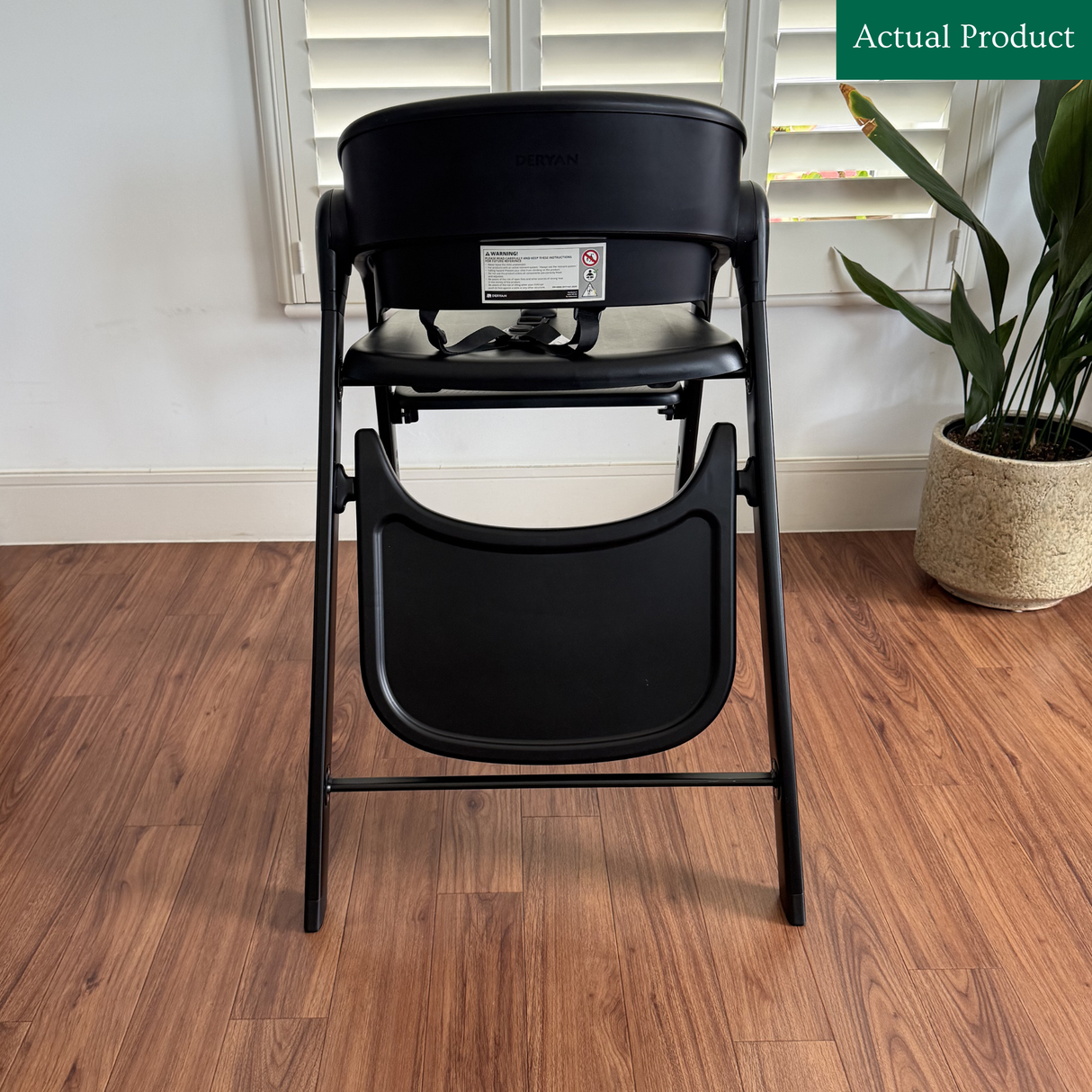 DERYAN Luxury High Chair, Like New / Black