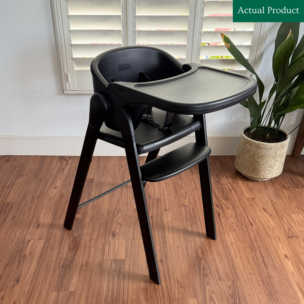 DERYAN Luxury High Chair, Like New / Black