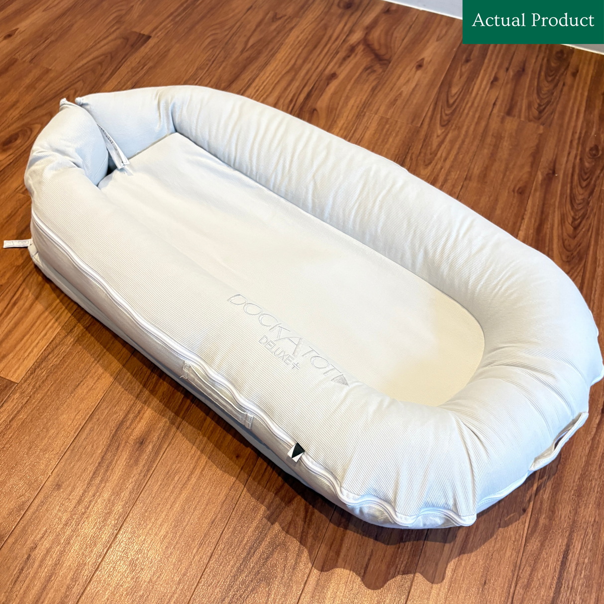 Dockatot Deluxe+ Dock, Like New / Fog Grey