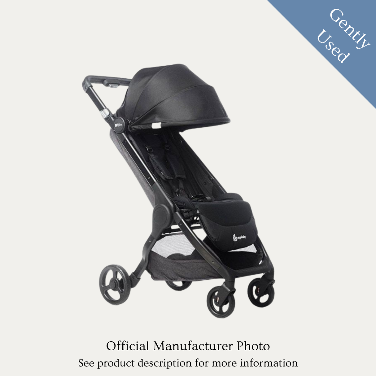 Ergobaby Metro+ Travel Pram & Winter Muff, Gently Used / Black