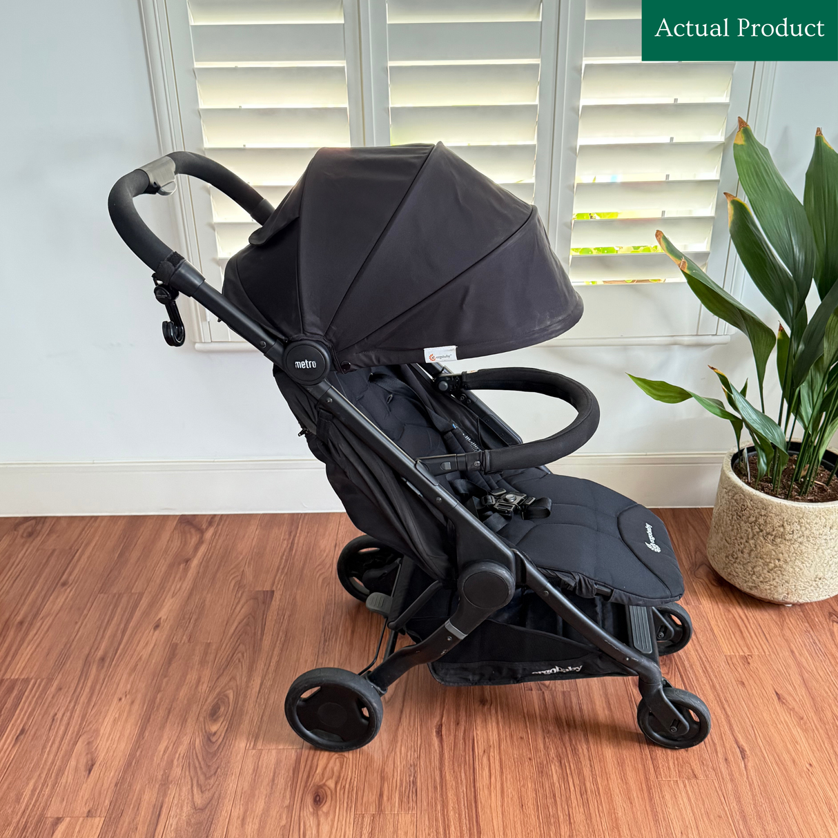 Ergobaby Metro+ Travel Pram & Winter Muff, Gently Used / Black