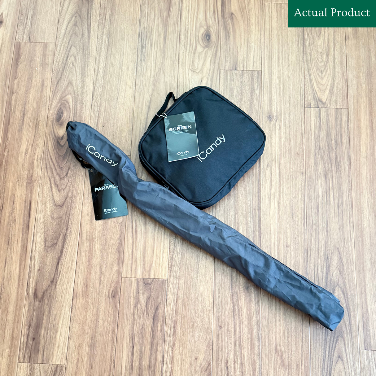 iCandy Peach 7 Pram Bundle, Like New / Dark Grey