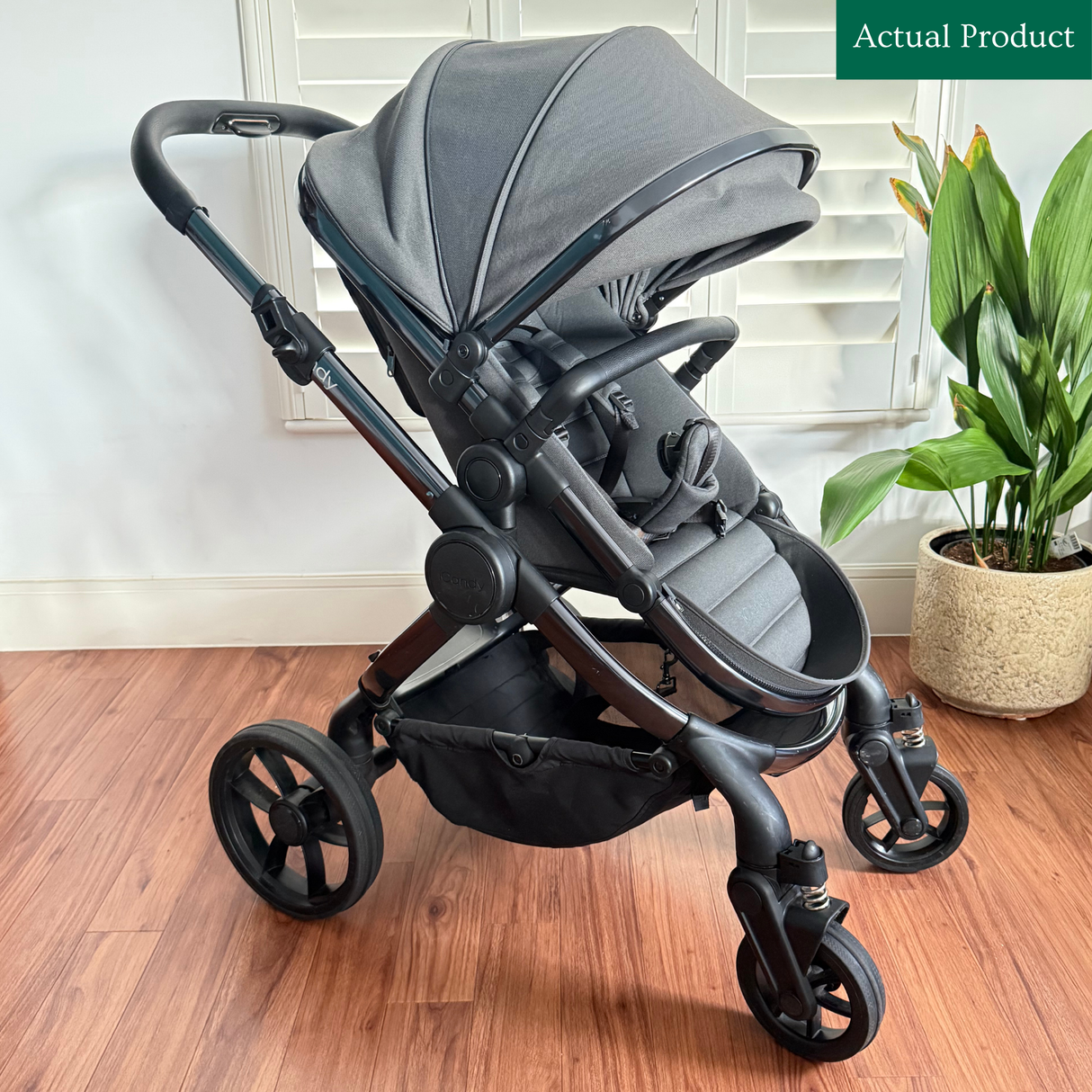 iCandy Peach 7 Pram Bundle, Like New / Dark Grey