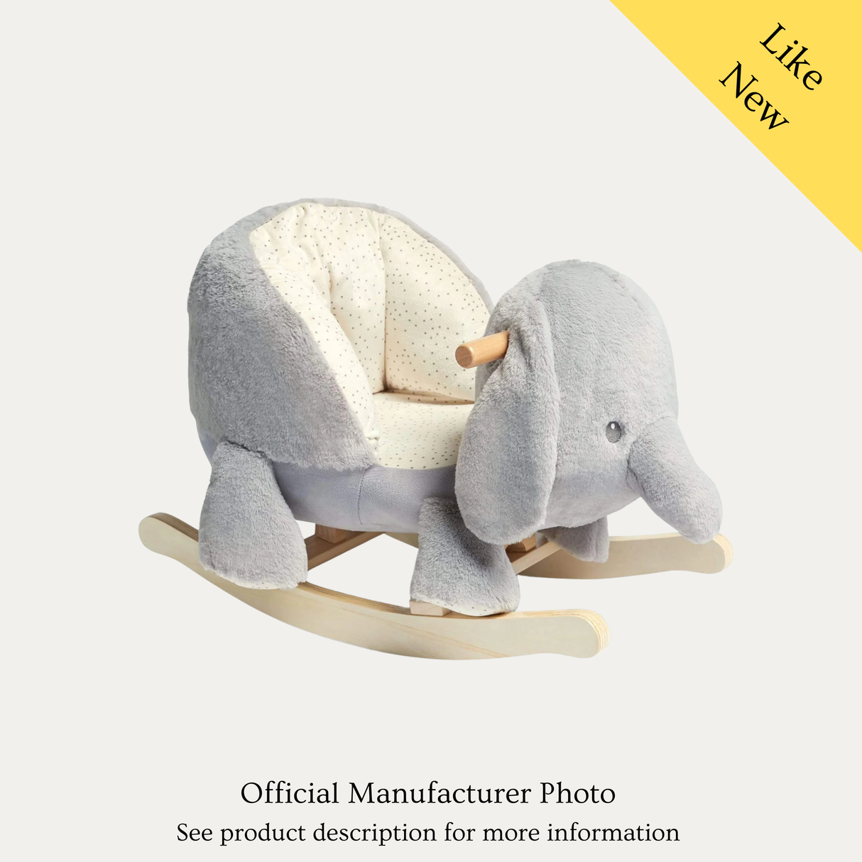 Mamas & Papas Elephant Rocker, Like New / Grey