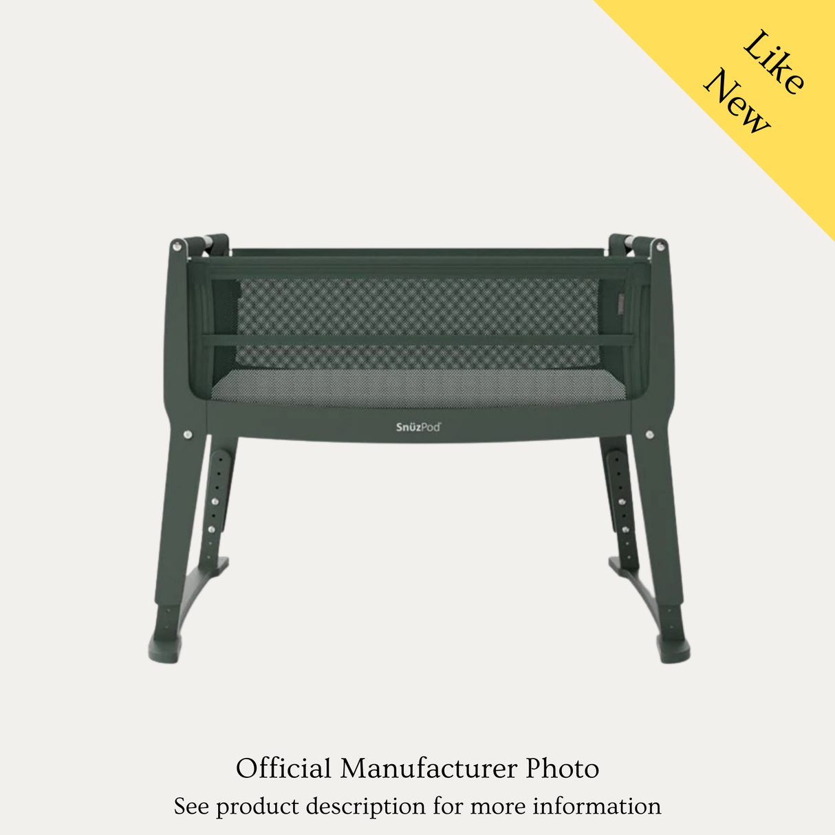 SnuzPod Studio Crib, Like New / Green