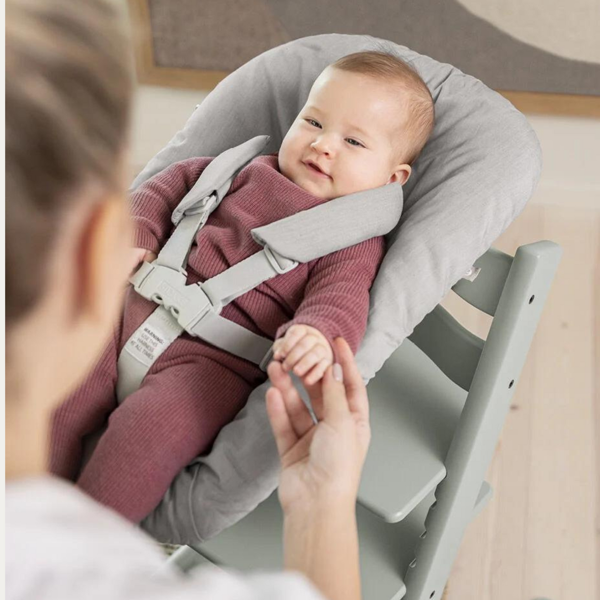 Tripp Trapp Newborn Chair, Like New / Grey