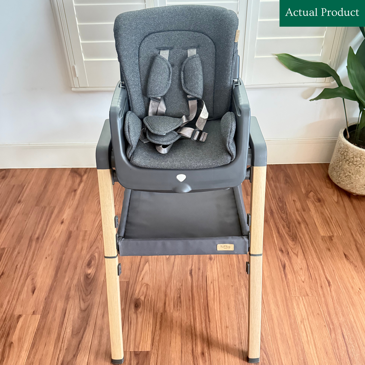 Tutti Bambini Nova Evolutionary High Chair, Gently Used / Grey
