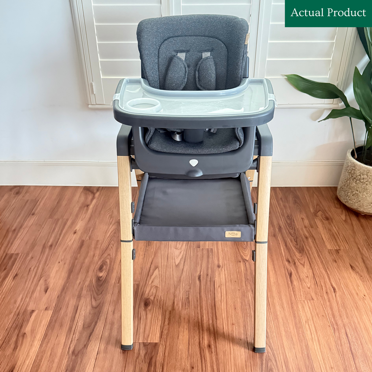 Tutti Bambini Nova Evolutionary High Chair, Gently Used / Grey