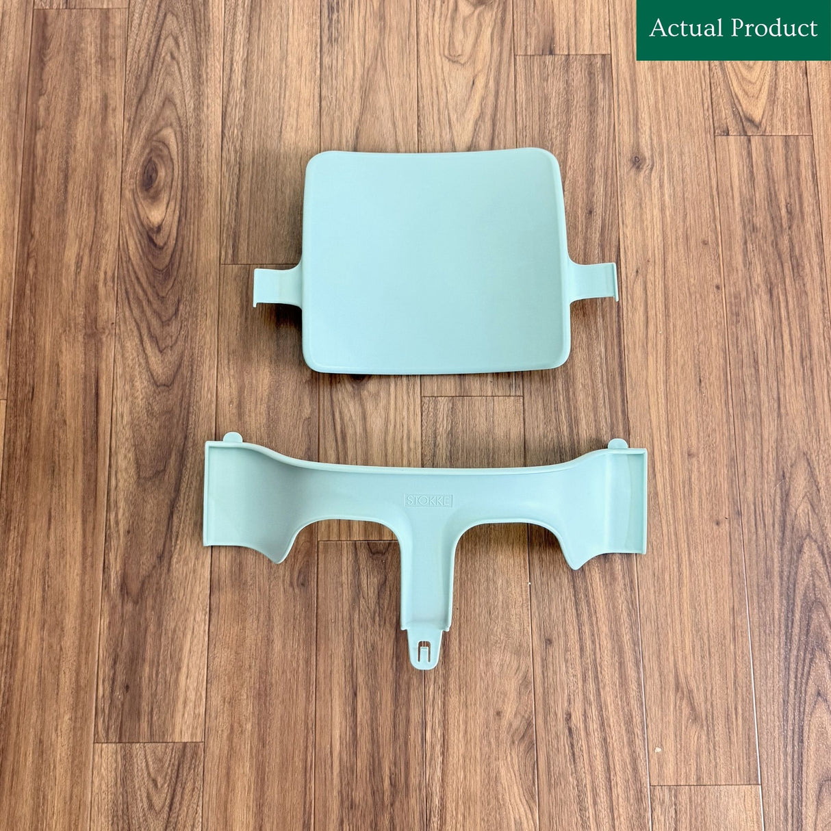 Tripp Trapp Baby Set & 5-Point Harness, Like New / Mint Green