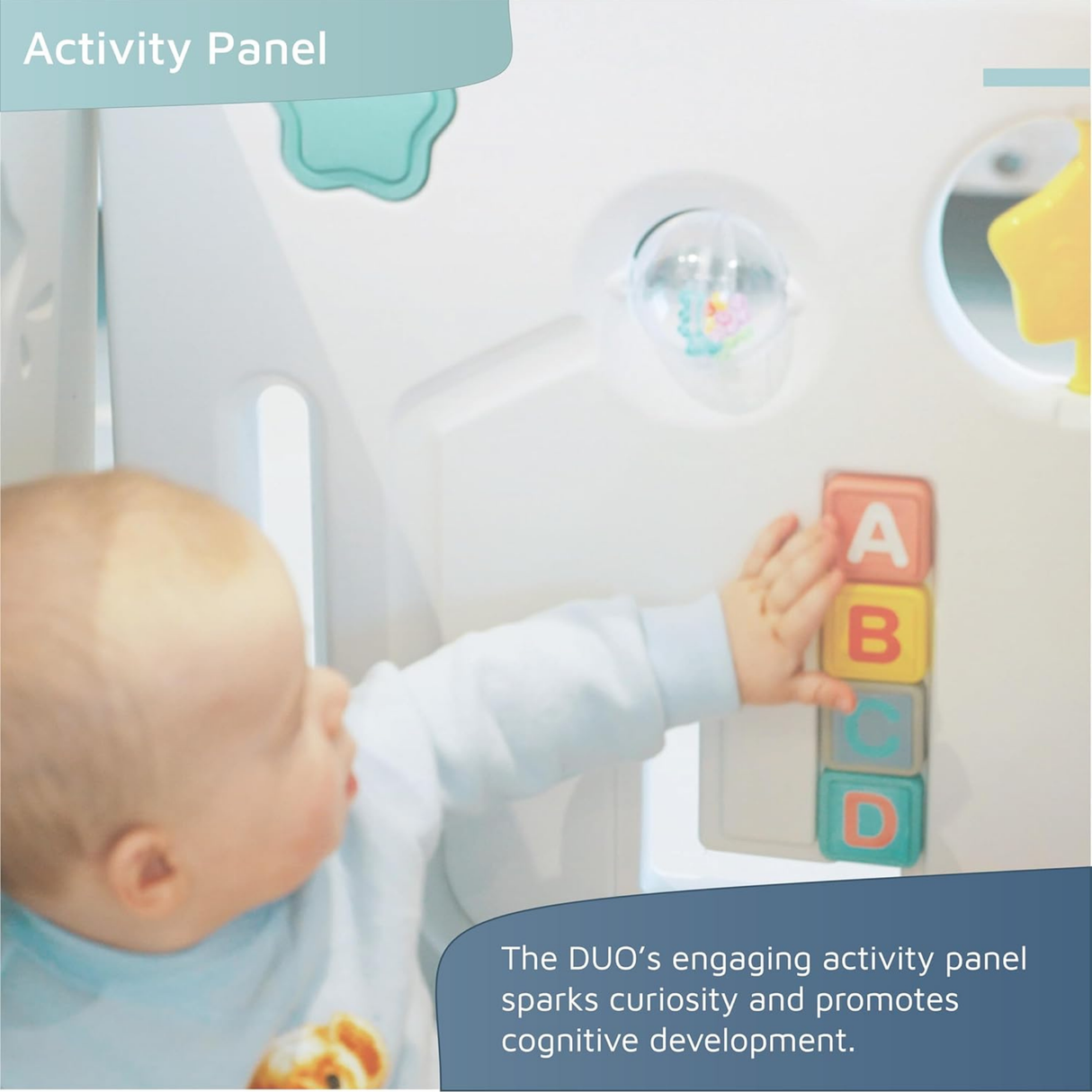 Venture Duo Playpen, Like New / Grey