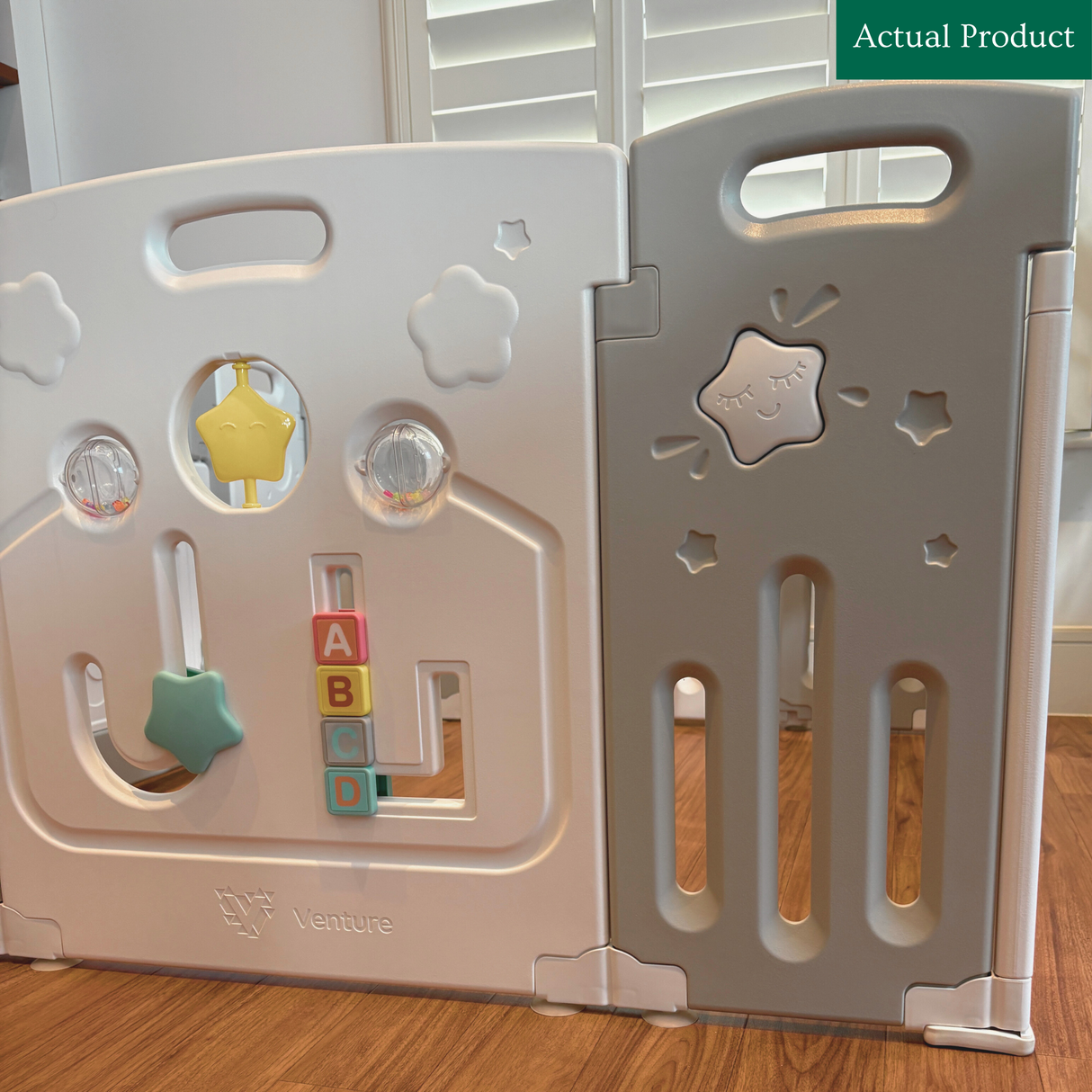 Venture Duo Playpen, Like New / Grey