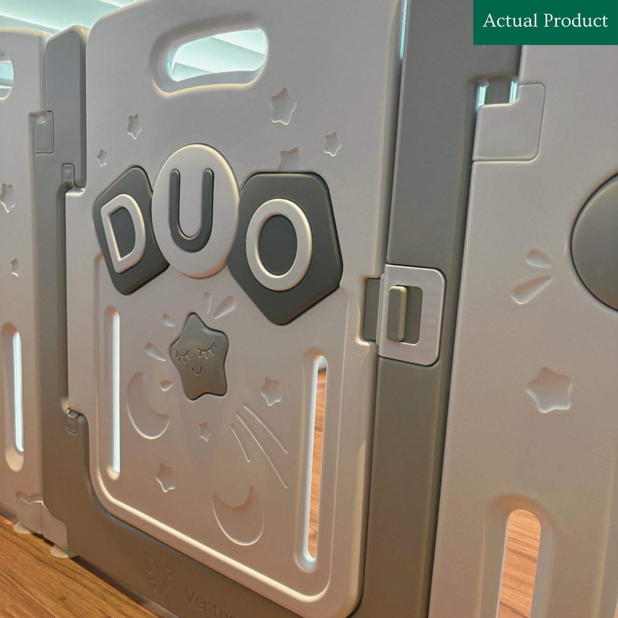 Venture Duo Playpen, Like New / Grey