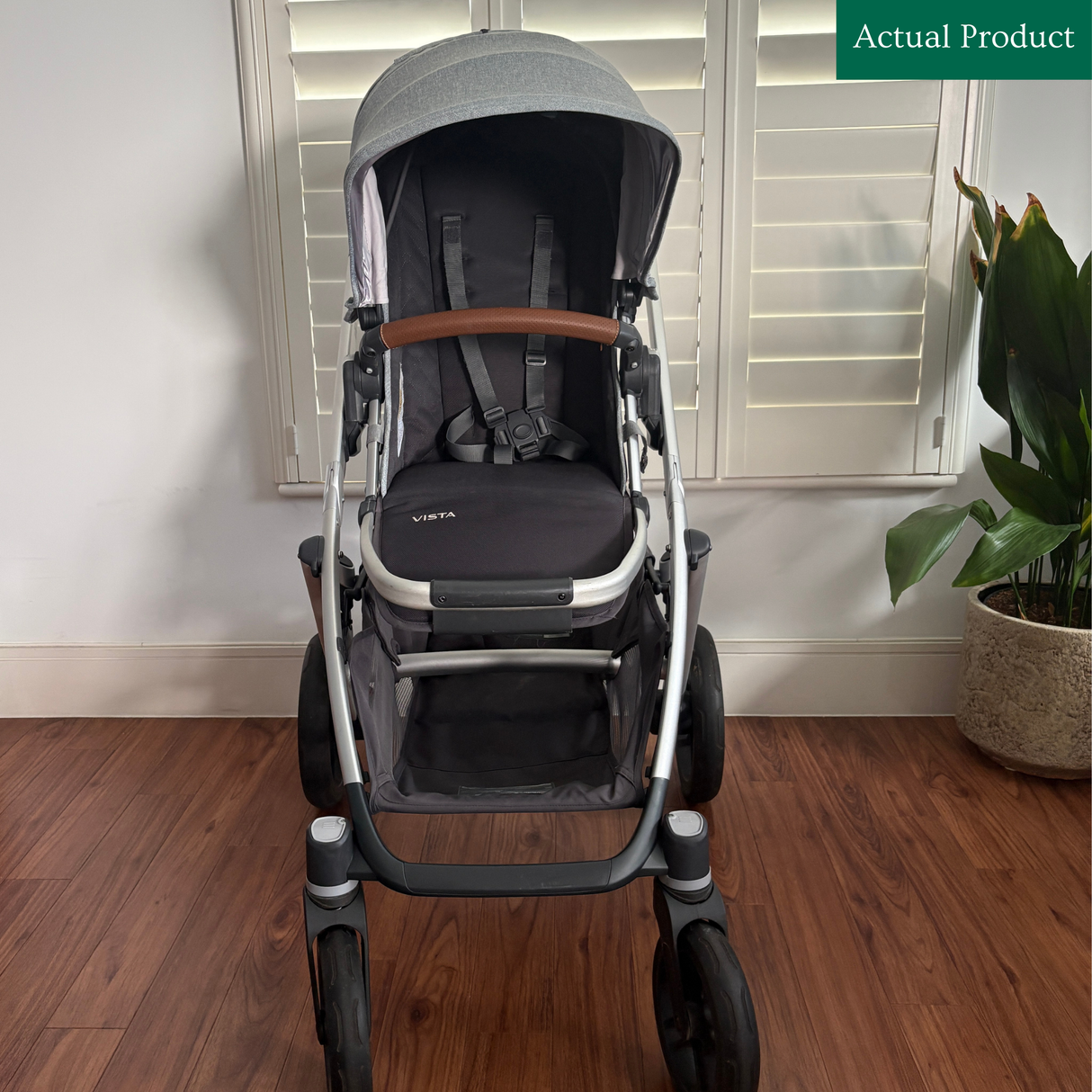 Preloved UPPAbaby Vista V1/V2 Pushchair with Carrycot, Grey