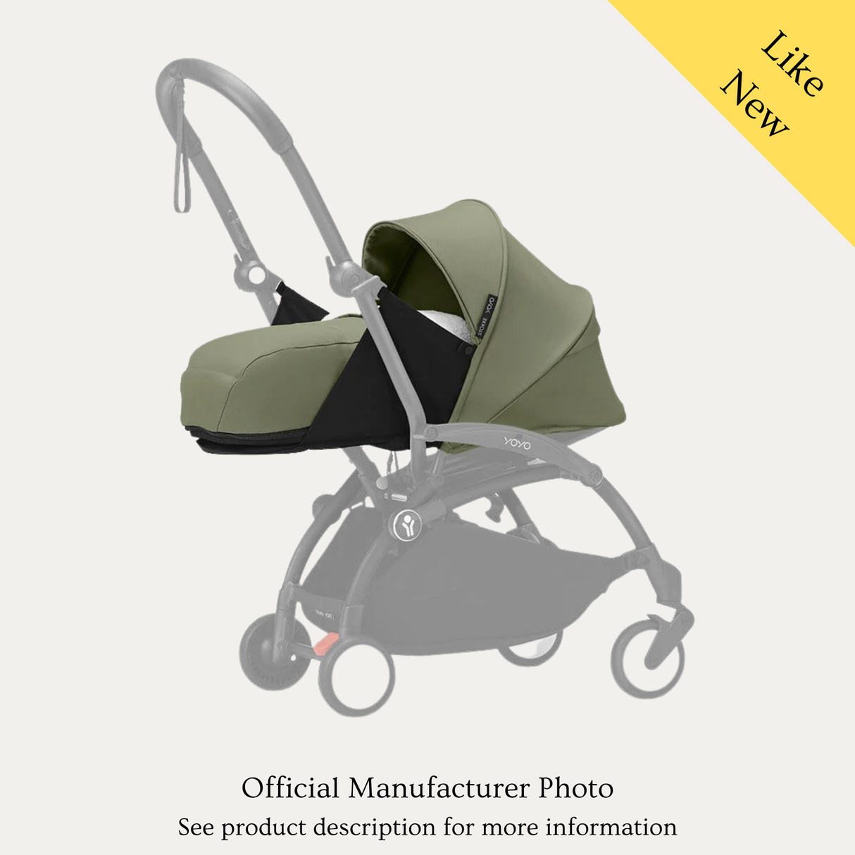 Stokke Yoyo 0+ Newborn Pack, Like New / Olive