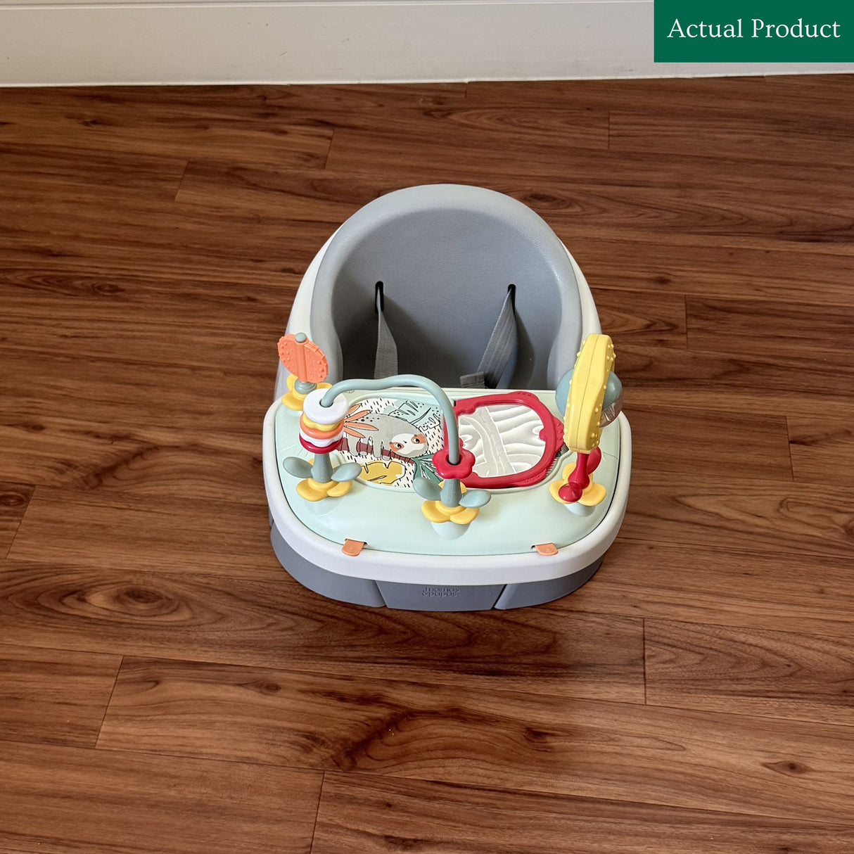 Mamas & Papas Bug 3-in-1 Floor & Booster Seat with Activity Tray, Like New / Grey