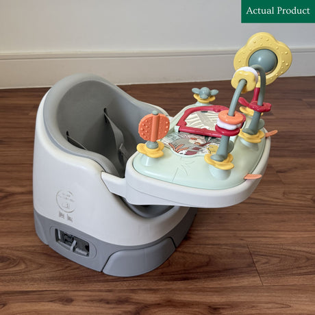 Mamas & Papas Bug 3-in-1 Floor & Booster Seat with Activity Tray, Like New / Grey